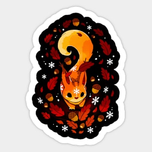 Squirrel Winter Sticker